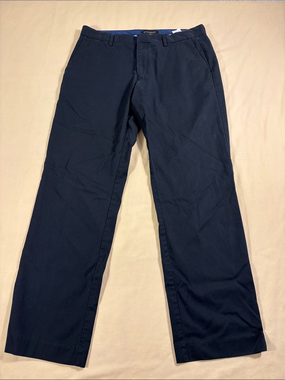 Banana Republic 32x30 Non-Iron Tailored Slim Fit Pants Black Chino Trousers